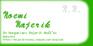 noemi majerik business card